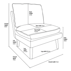 Pippa Pillow Accent Chair - Blue 15 Pippa Pillow Accent Chair - Blue -Curver Store 13514417 5275014368835176