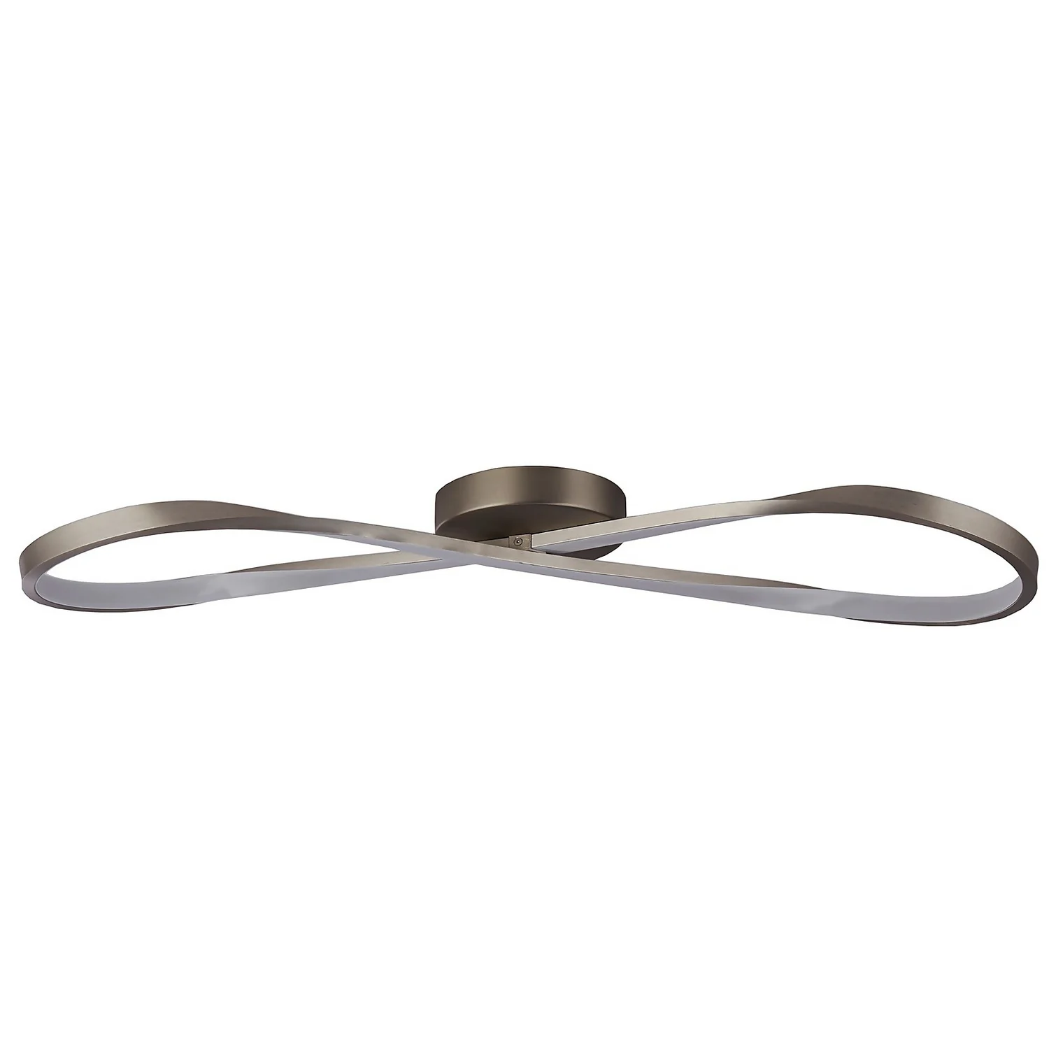 Austin LED Flush Ceiling Light - Satin Nickel 5 Austin LED Flush Ceiling Light - Satin Nickel - Image 3