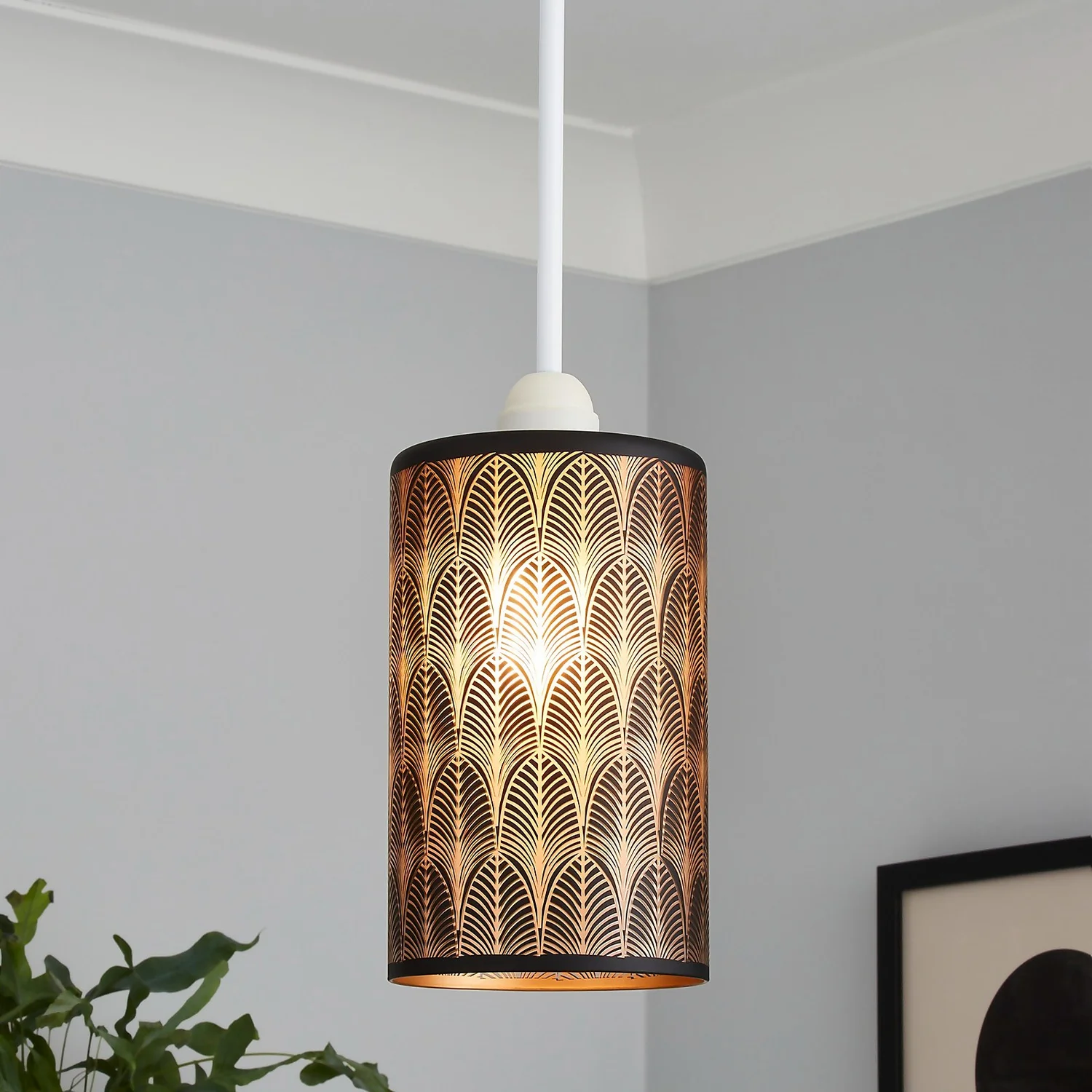 Shea Glass Easy Fit Shade - Black 7 Shea Glass Easy Fit Shade - Black - Image 5