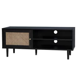 Kubu Rattan TV Stand - Black