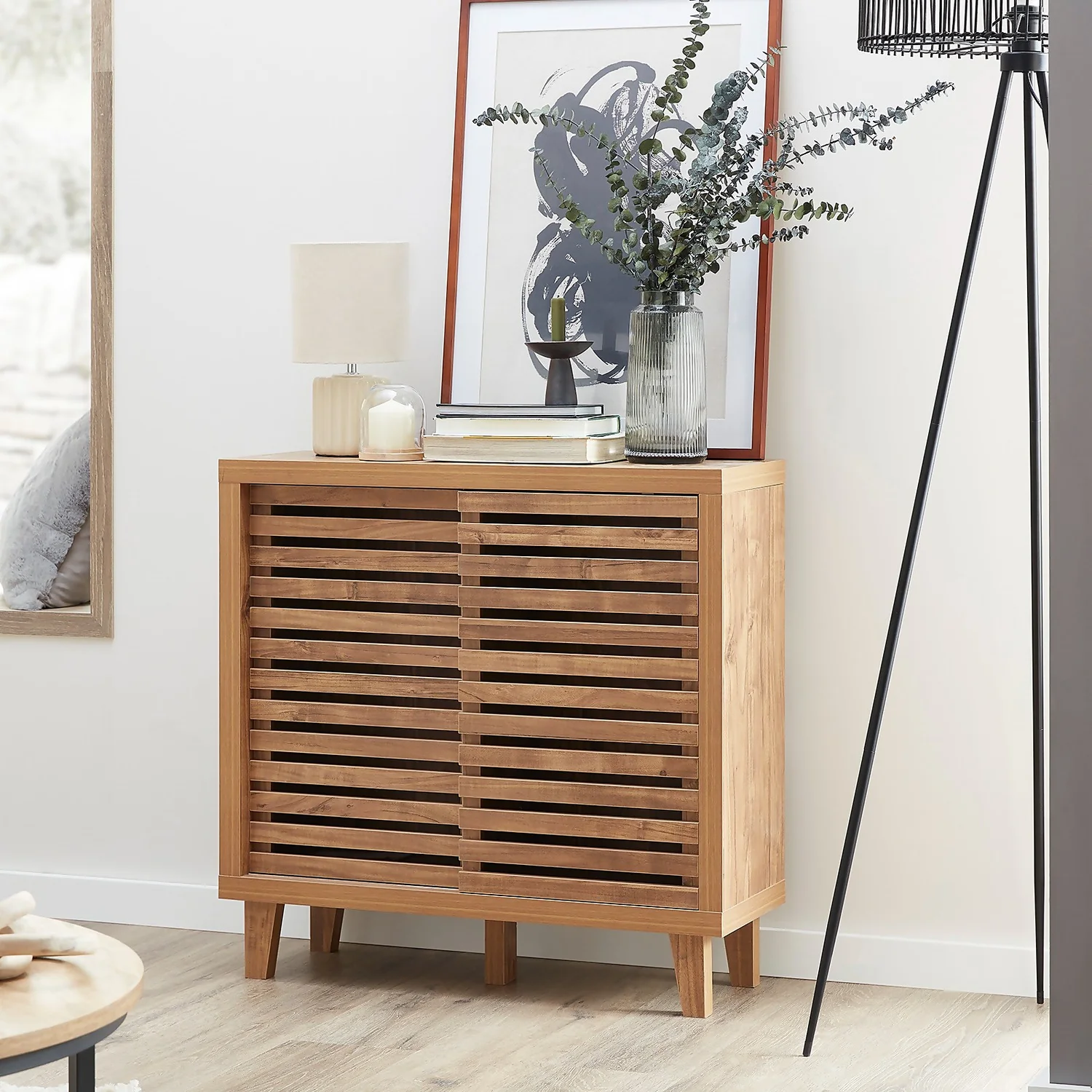 Erik Slatted Petite Sideboard 4 Erik Slatted Petite Sideboard - Image 2