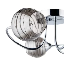Marple 3 Light Semi Flush Ceiling Light - Chrome & Smoke 12 Marple 3 Light Semi Flush Ceiling Light - Chrome & Smoke -Curver Store 13645383 2104956789753210