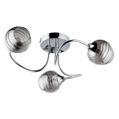 Marple 3 Light Semi Flush Ceiling Light - Chrome & Smoke 10 Marple 3 Light Semi Flush Ceiling Light - Chrome & Smoke -Curver Store 13645383 5784956789676422