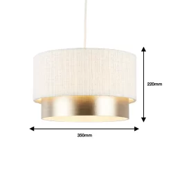 Amelie Two Tier Easy-Fit Light Shade - Champagne 9 Amelie Two Tier Easy-Fit Light Shade - Champagne -Curver Store 13764010 1894984012419321