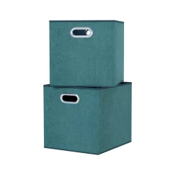 Clever Cube Fabric Insert - Set Of 2 - Jade Green