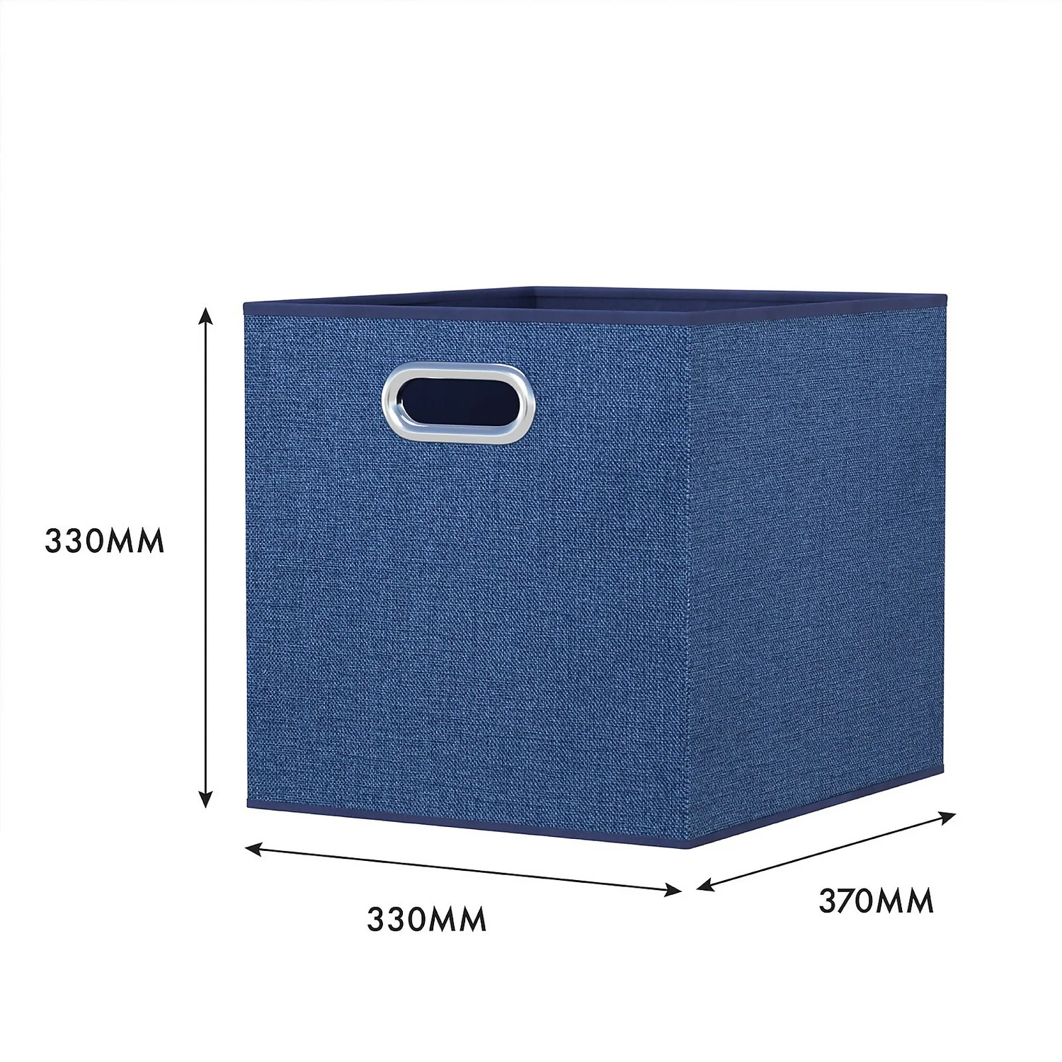 Clever Cube Fabric Insert - Set Of 2 - Steel Blue 7 Clever Cube Fabric Insert - Set Of 2 - Steel Blue - Image 5