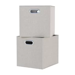 Clever Cube Fabric Insert - Set Of 2 - Taupe
