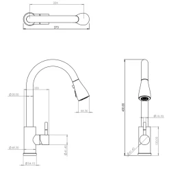 Leonie Pull And Spray Tap - Chrome 9 Leonie Pull And Spray Tap - Chrome -Curver Store 13929189 1834998572077881