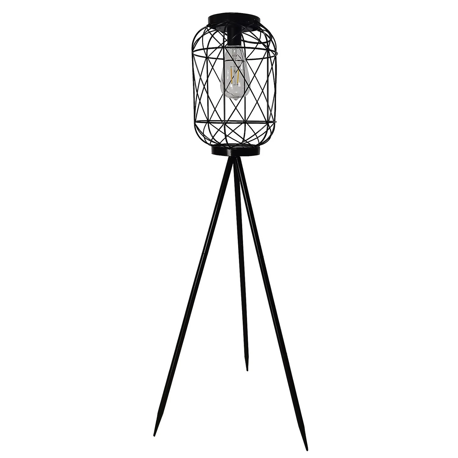 Homebase Edit Black Solar Wire Tall Tripod Lantern 4 Homebase Edit Black Solar Wire Tall Tripod Lantern - Image 2