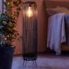 Homebase Edit Tall Black Rattan Solar Lantern -Curver Store 13965918 1695002424287767