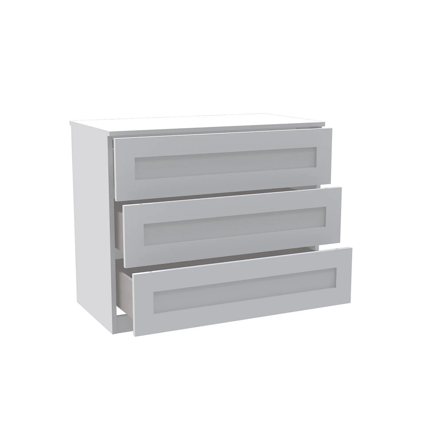 House Beautiful Realm Wide Chest Of Drawers - White Shaker (W) 900mm X (H) 756mm 5 House Beautiful Realm Wide Chest Of Drawers - White Shaker (W) 900mm X (H) 756mm - Image 3