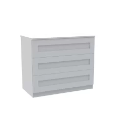 House Beautiful Realm Wide Chest Of Drawers - White Shaker (W) 900mm X (H) 756mm