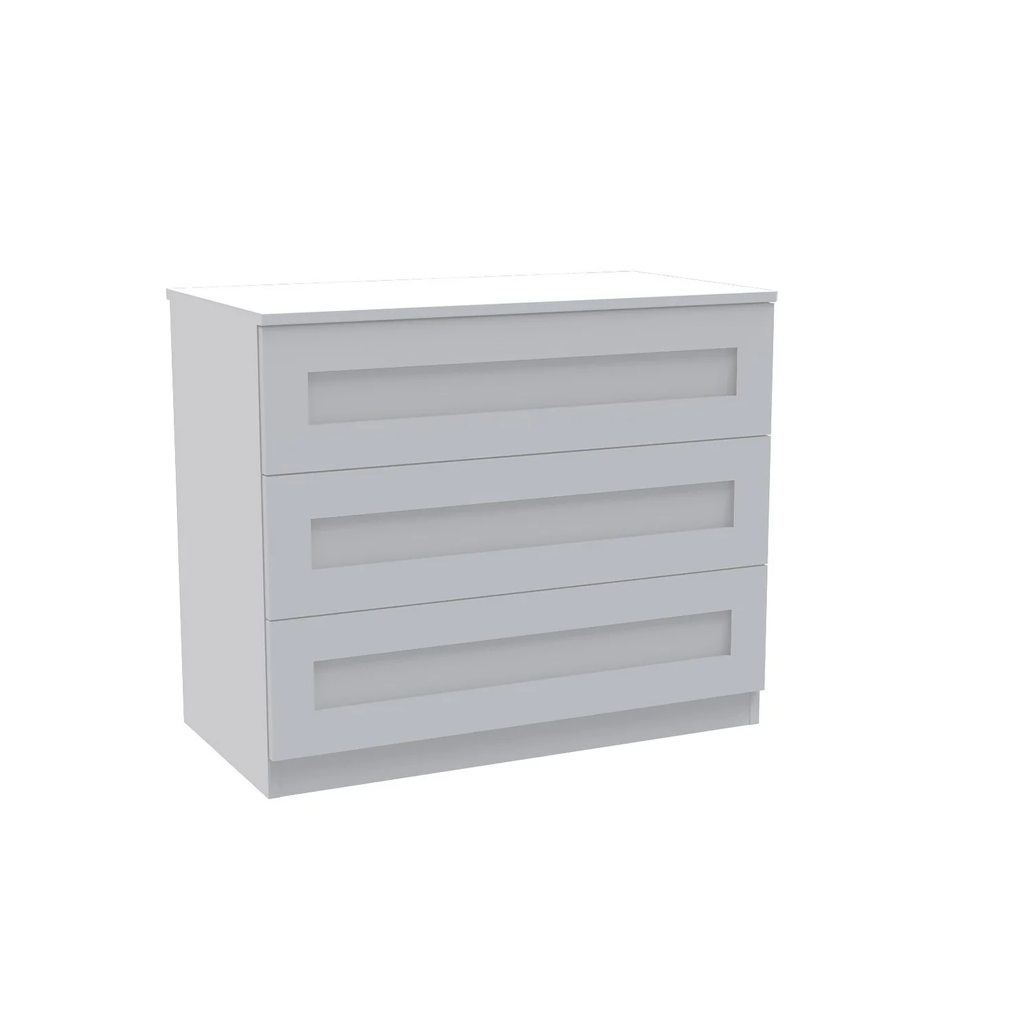 House Beautiful Realm Wide Chest Of Drawers - White Shaker (W) 900mm X (H) 756mm 3 House Beautiful Realm Wide Chest Of Drawers - White Shaker (W) 900mm X (H) 756mm