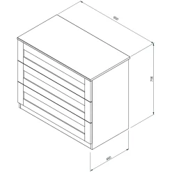 House Beautiful Realm Wide Chest Of Drawers - White Shaker (W) 900mm X (H) 756mm 13 House Beautiful Realm Wide Chest Of Drawers - White Shaker (W) 900mm X (H) 756mm -Curver Store 13999806 1485005576232628