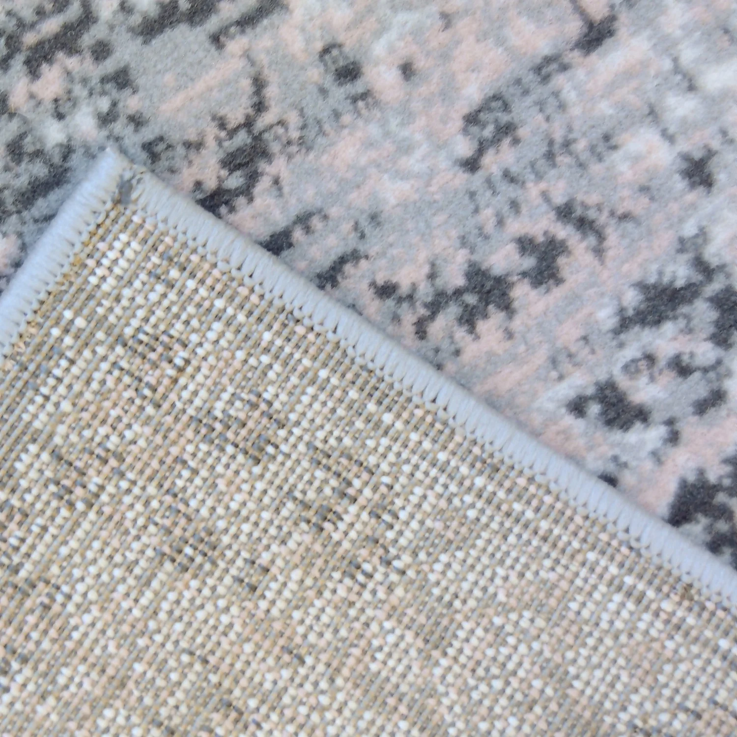 Traditional Runner - Grey & Pink - 67x200cm 7 Traditional Runner - Grey & Pink - 67x200cm - Image 5