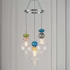 Elgin Cluster Pendant Ceiling Light - Multicoloured & Chrome 1 Elgin Cluster Pendant Ceiling Light - Multicoloured & Chrome -Curver Store 14301808 1985038439364414