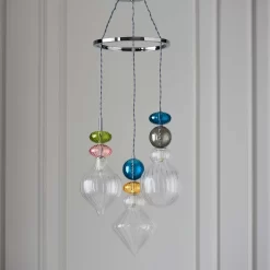 Elgin Cluster Pendant Ceiling Light - Multicoloured & Chrome 11 Elgin Cluster Pendant Ceiling Light - Multicoloured & Chrome -Curver Store 14301808 7615038439510022