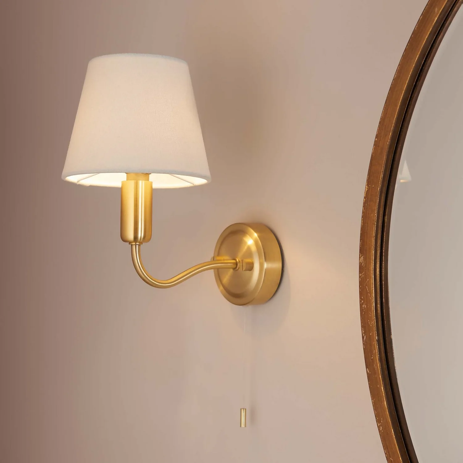 Naim Bathroom Wall Light - Brass Effect 6 Naim Bathroom Wall Light - Brass Effect - Image 4