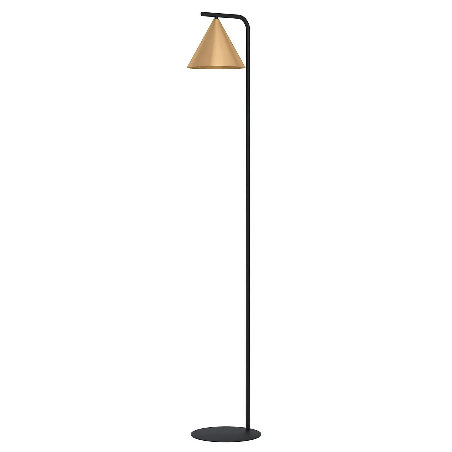 Eglo Narices Floor Lamp - Black & Brushed Brass 4 Eglo Narices Floor Lamp - Black & Brushed Brass - Image 2