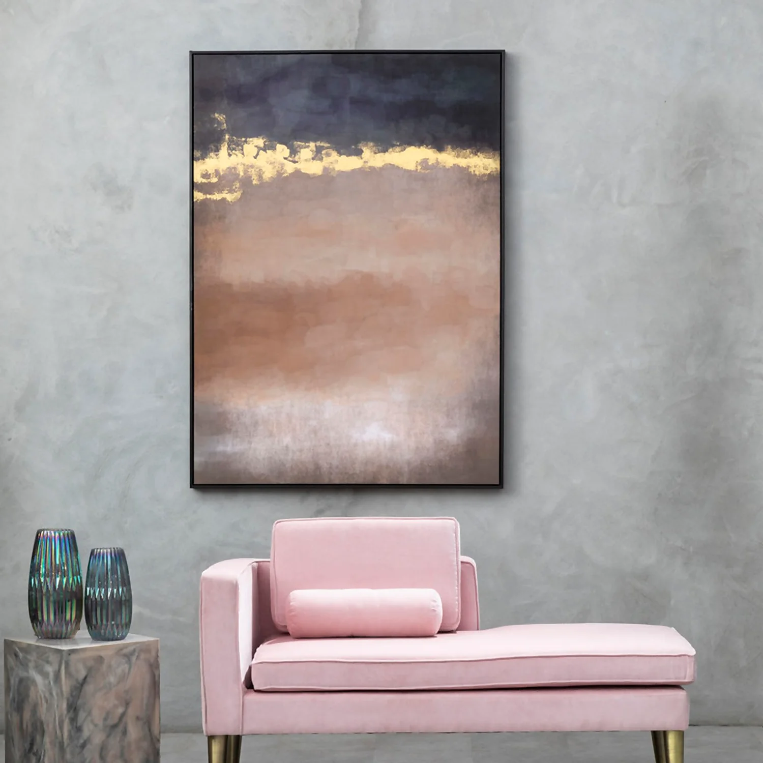 Astratto Classic Wall Art - Pink & Mauve - 103x143cm 6 Astratto Classic Wall Art - Pink & Mauve - 103x143cm - Image 4